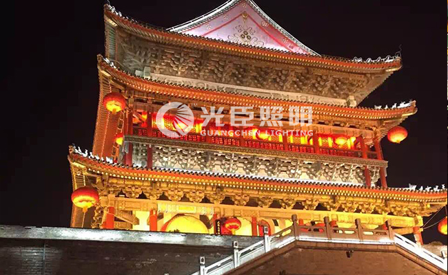 燈與歷史文化的融合，LED貼片洗墻燈亮化傳統(tǒng)建筑