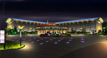 地質(zhì)資料館線條燈亮化工程 簡(jiǎn)單而又莊嚴(yán)