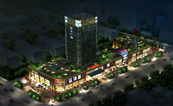 啥？立體大電視？那是線條燈做成的戶外屏幕喲~