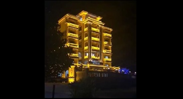 高檔別墅做亮化?光臣照明LED金黃洗墻燈幫到您